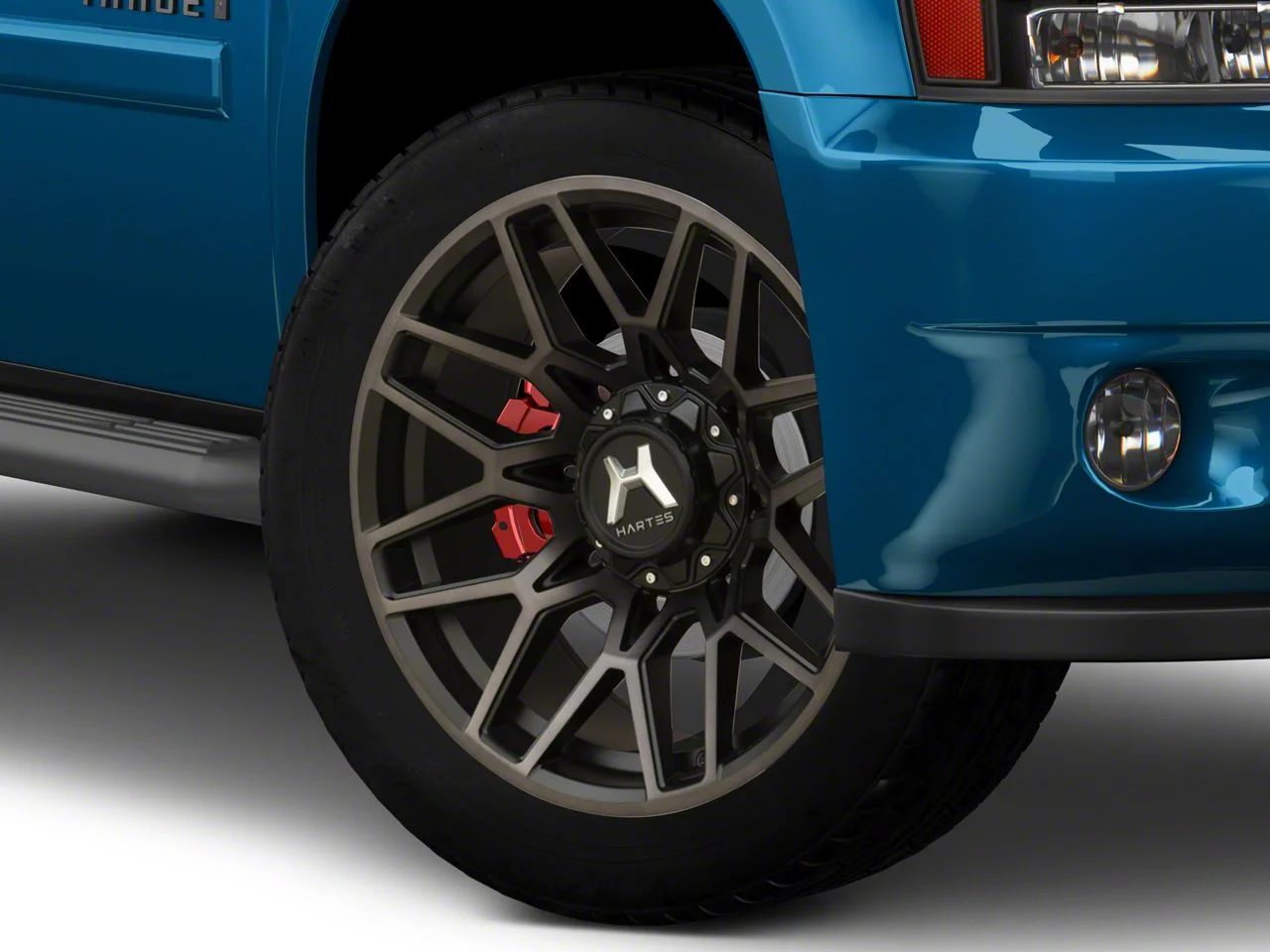 Hartes Metal Crossbow Gloss Black Machined with Satin Dark Tint 6-Lug Wheel; 22x12; -44mm Offset (07-14 Tahoe)