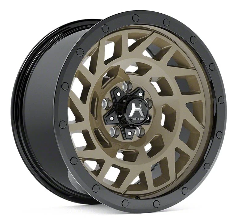 Hartes Metal Monster Matte Bronze with Black Simulated Beadlock 6-Lug Wheel; 18x9; 0mm Offset (07-14 Tahoe)