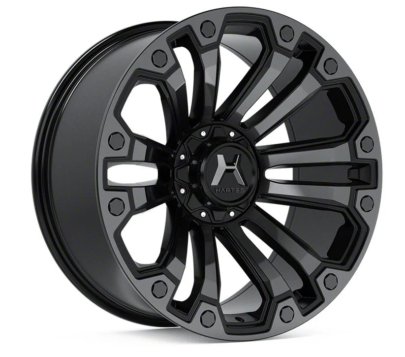 Hartes Metal Rhino Matte Black Machined with Satin Dark Tint 6-Lug Wheel; 20x10; -18mm Offset (07-14 Tahoe)