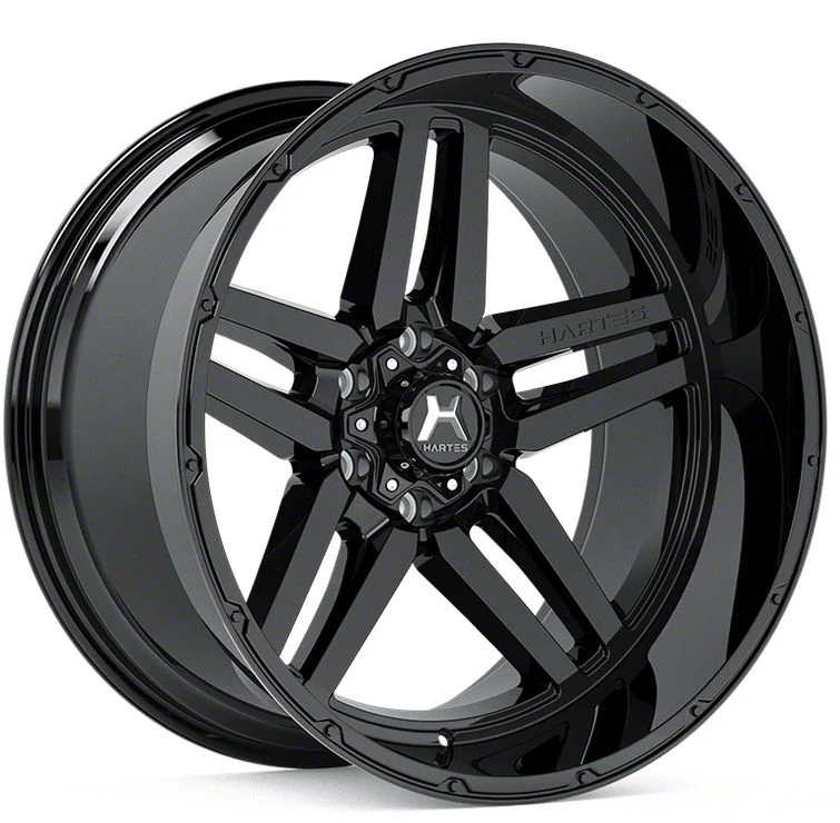 Hartes Metal Savage Gloss Black 6-Lug Wheel; 22x12; -44mm Offset (07-14 Tahoe)