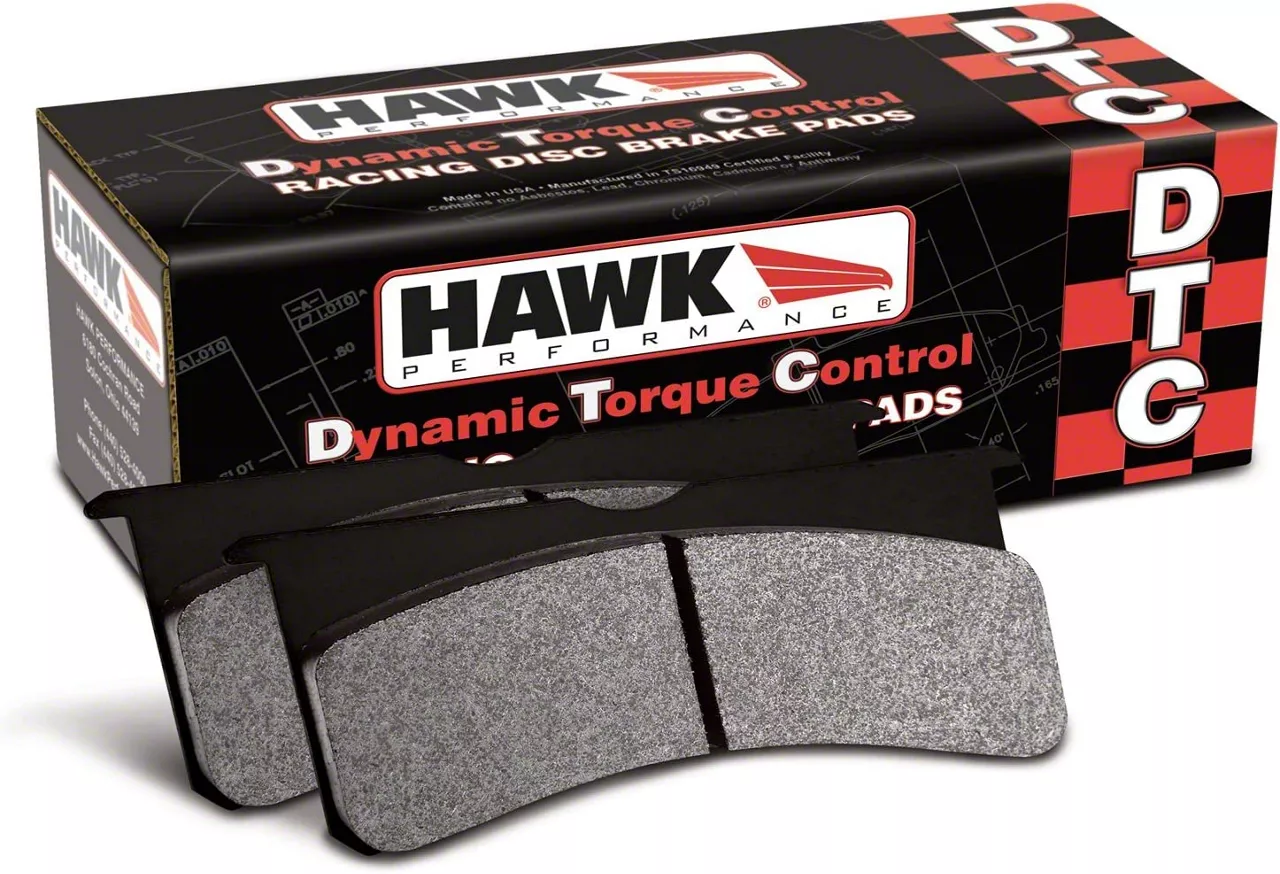 Hawk Performance DTC-60 Brake Pads; 1-Piece; Front Pair (06-08 Corvette C6 Z06)
