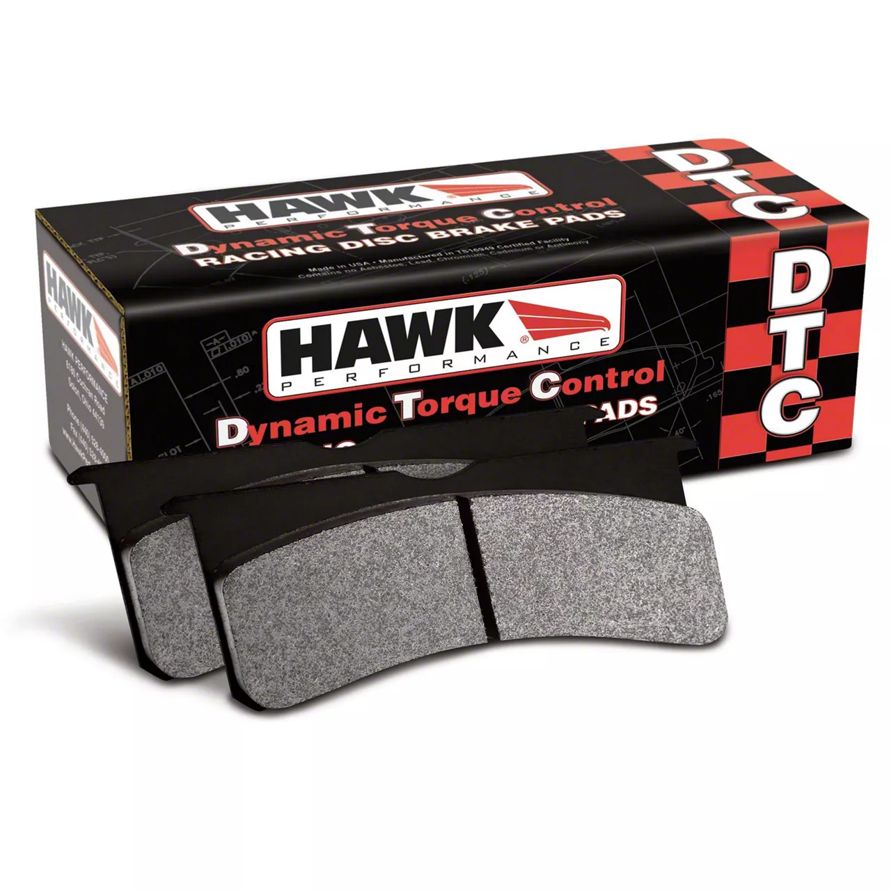 Hawk Performance DTC-60 Brake Pads; Front Pair (20-26 Corvette C8 Stingray w/ Z51 Brake Package)