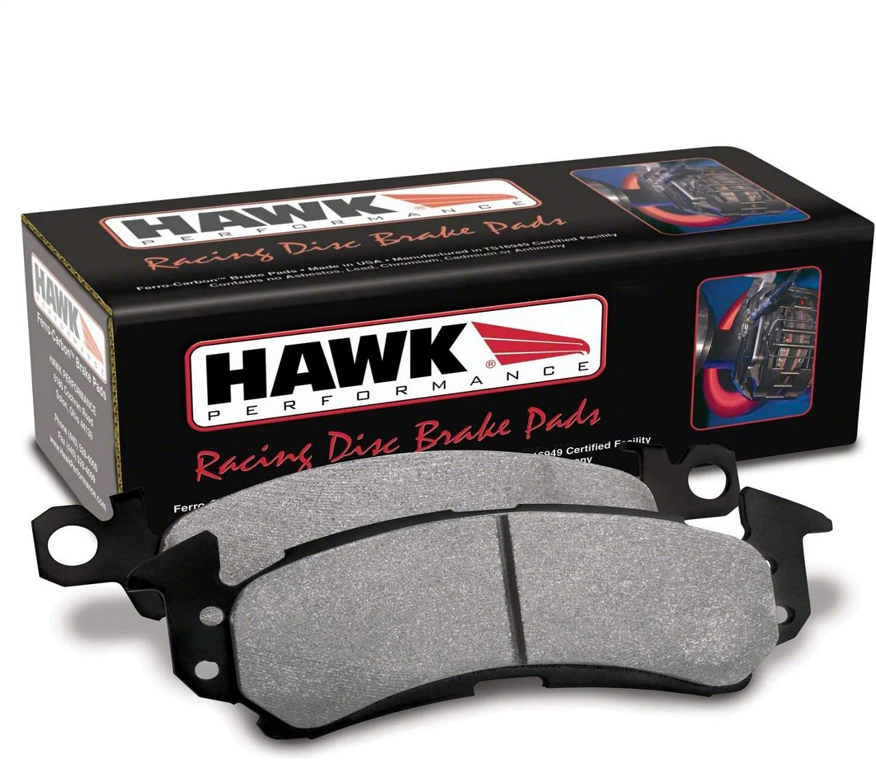 Hawk Performance HP Plus Brake Pads; Front Pair (15-19 Corvette C7 Grand Sport & Z06 w/o Z07 Brake Package)