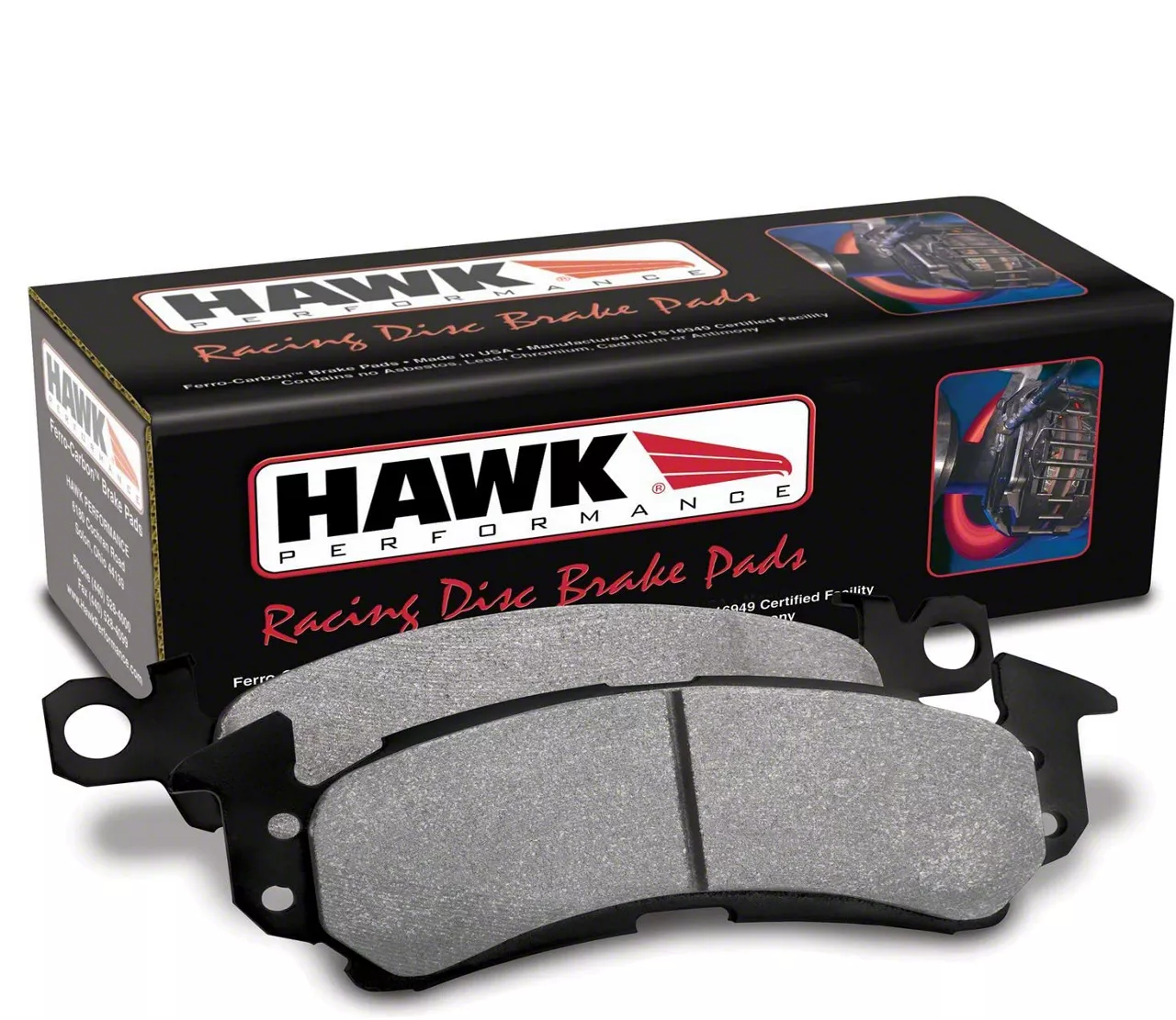 Hawk Performance HP Plus Brake Pads; Front Pair (14-19 Corvette C7 Stingray w/ J55 Brake Package & Round Weights)