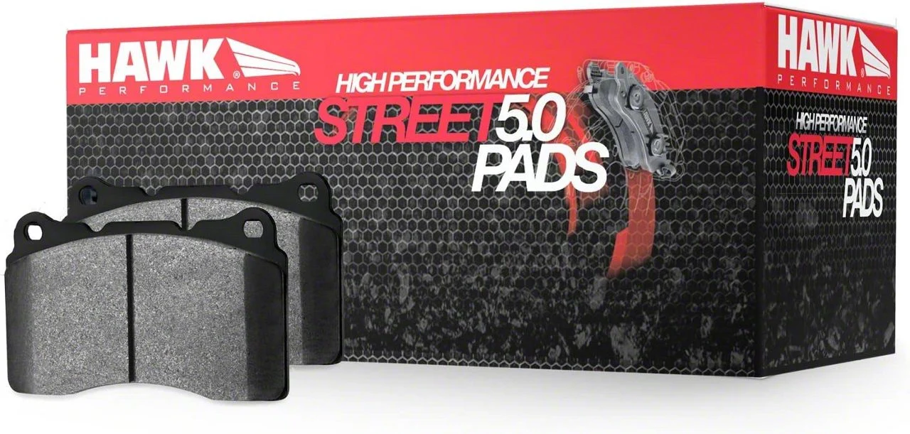 Hawk Performance HPS 5.0 Brake Pads; 1-Piece; Front Pair (06-08 Corvette C6 Z06)