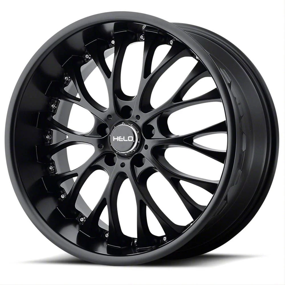 HELO HE890 Gloss Black Machined Wheel; 22x8.5; 40mm Offset (11-23 AWD Charger)