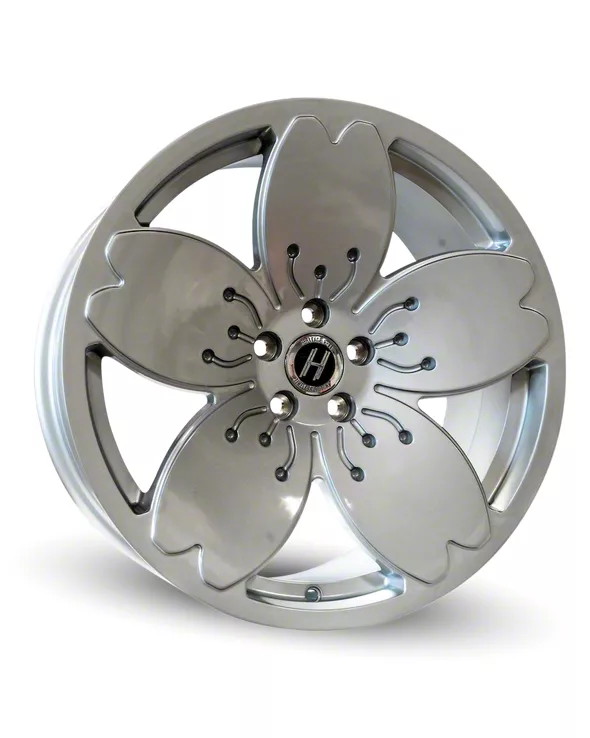 SAKURA Silver Wheel; 18x9.5; 22mm Offset (11-23 RWD Charger, Excluding Widebody)