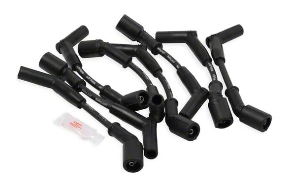 Holley EFI Spark Plug Wire Set; Black/Black Boots (10-15 Camaro SS)