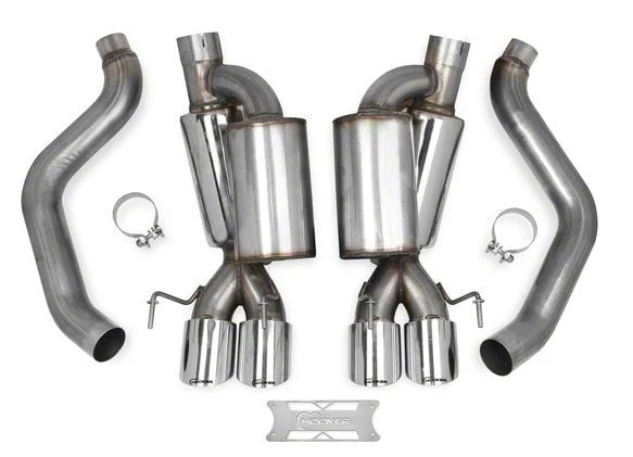 Hooker BlackHeart Axle-Back Exhaust System with Polished Tips (05-07 6.0L Corvette C6 w/o NPP Dual Mode Exhaust)