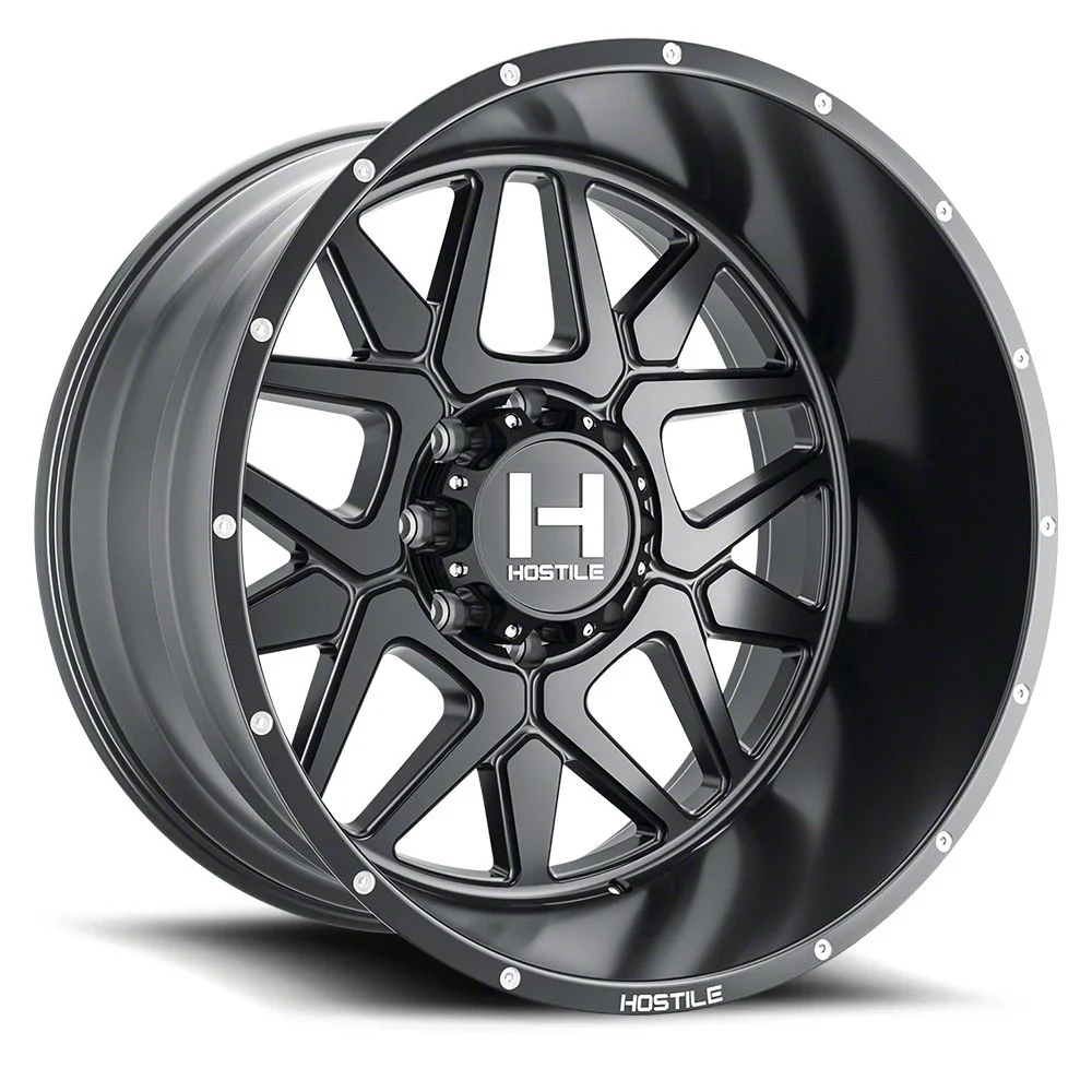 Hostile Diablo Asphalt 8-Lug Wheel; 20x10; -19mm Offset (15-19 Sierra 2500 HD)