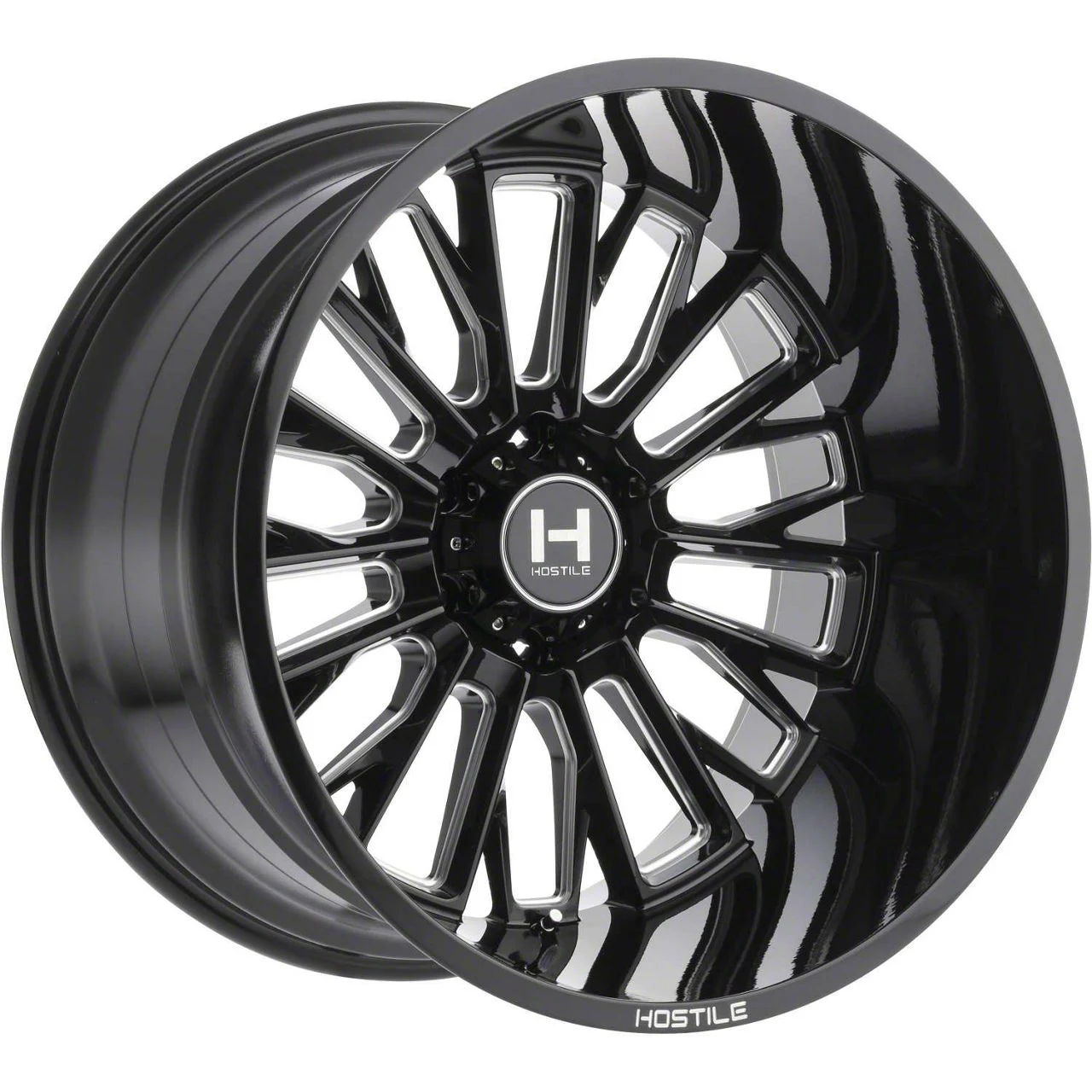Hostile Fury Blade Cut 8-Lug Wheel; 20x9; 12mm Offset (15-19 Sierra 2500 HD)