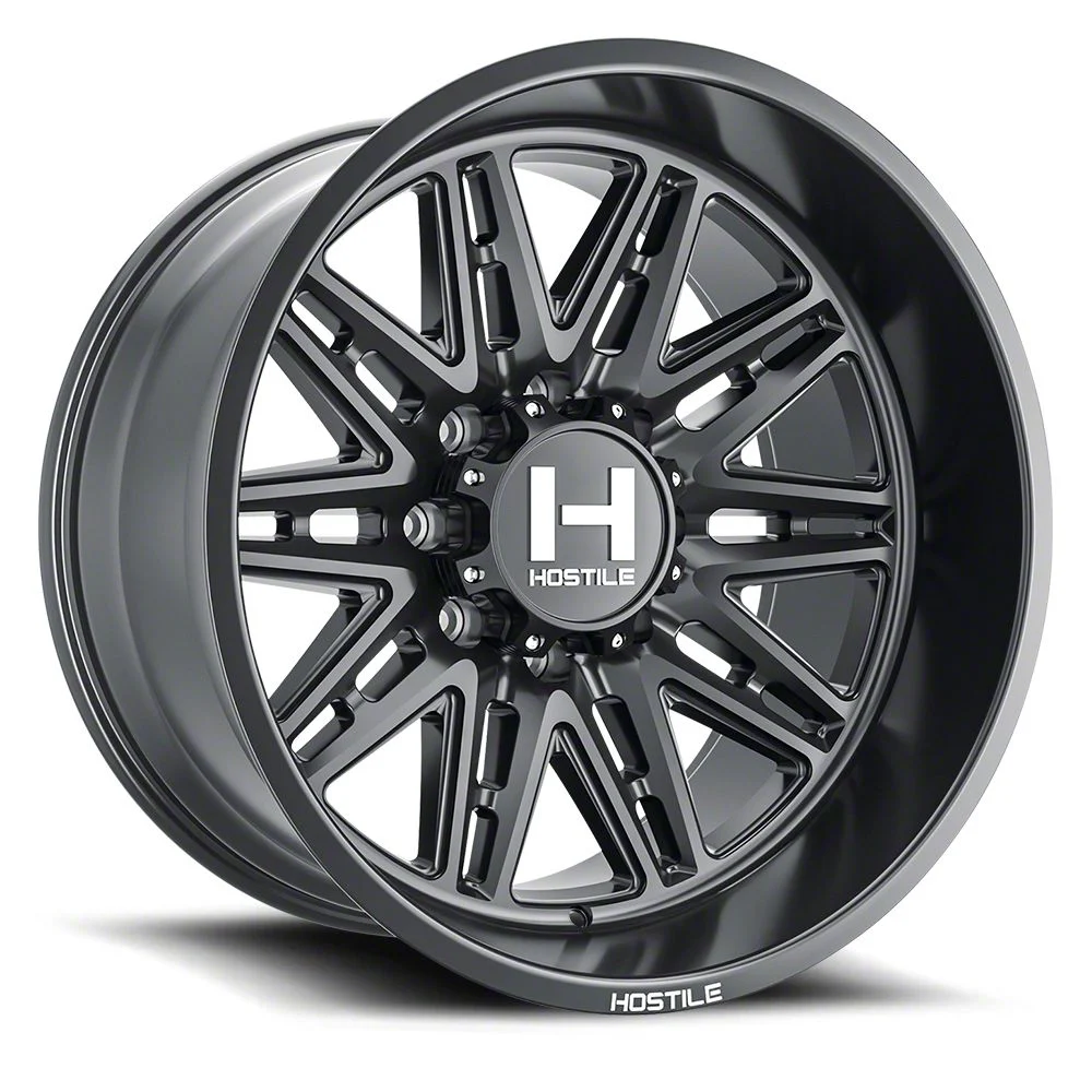 Hostile Maniac Asphalt 8-Lug Wheel; 20x10; -19mm Offset (15-19 Sierra 2500 HD)