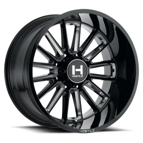 Hostile Predator Blade Cut 8-Lug Wheel; 20x10; -19mm Offset (15-19 Sierra 2500 HD)