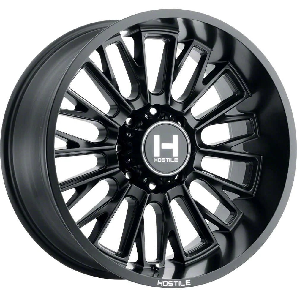 Hostile Fury Asphalt 8-Lug Wheel; 20x9; 0mm Offset (20-26 Sierra 2500 HD)