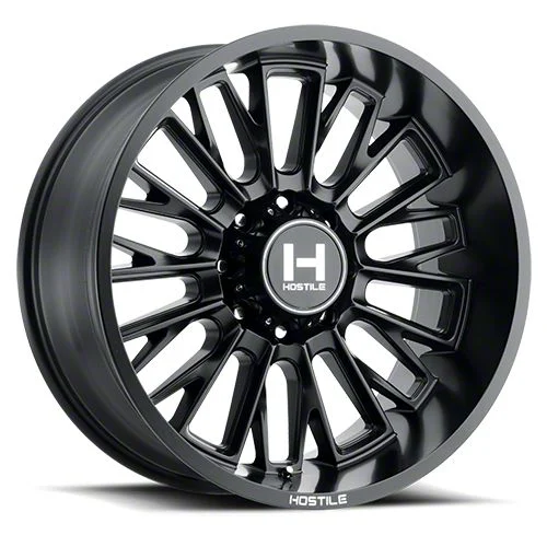 Hostile Fury Asphalt 8-Lug Wheel; 20x9; 12mm Offset (20-26 Sierra 2500 HD)