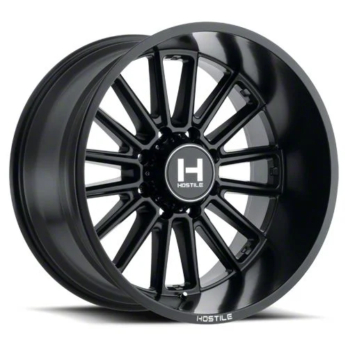 Hostile Predator Asphalt 8-Lug Wheel; 20x9; 12mm Offset (07-10 Sierra 2500 HD)