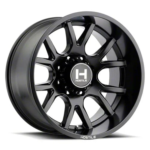 Hostile Rage Asphalt 8-Lug Wheel; 20x9; 12mm Offset (07-10 Sierra 2500 HD)