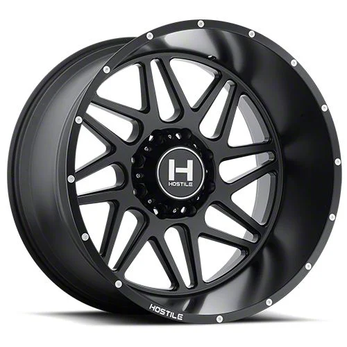 Hostile Sprocket Asphalt 8-Lug Wheel; 20x9; 10mm Offset (07-10 Sierra 2500 HD)