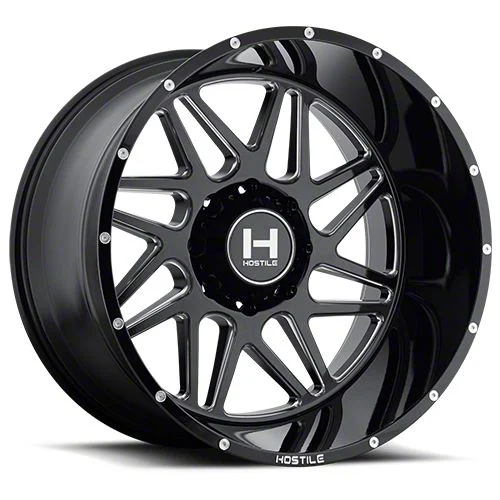 Hostile Sprocket Blade Cut 8-Lug Wheel; 20x9; 10mm Offset (07-10 Sierra 2500 HD)