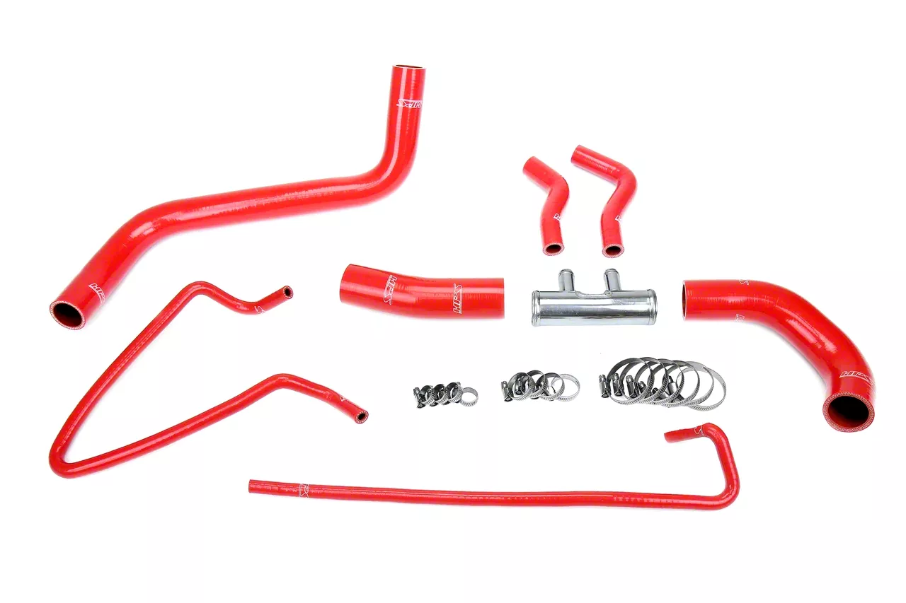 Silicone Radiator Coolant Hose Kit; Red (11-14 3.5L EcoBoost, 3.7L F-150)
