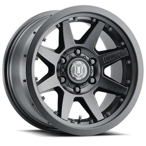 ICON Alloys Rebound Pro Satin Black 6-Lug Wheel; 17x8.5; 25mm Offset (07-14 Tahoe)