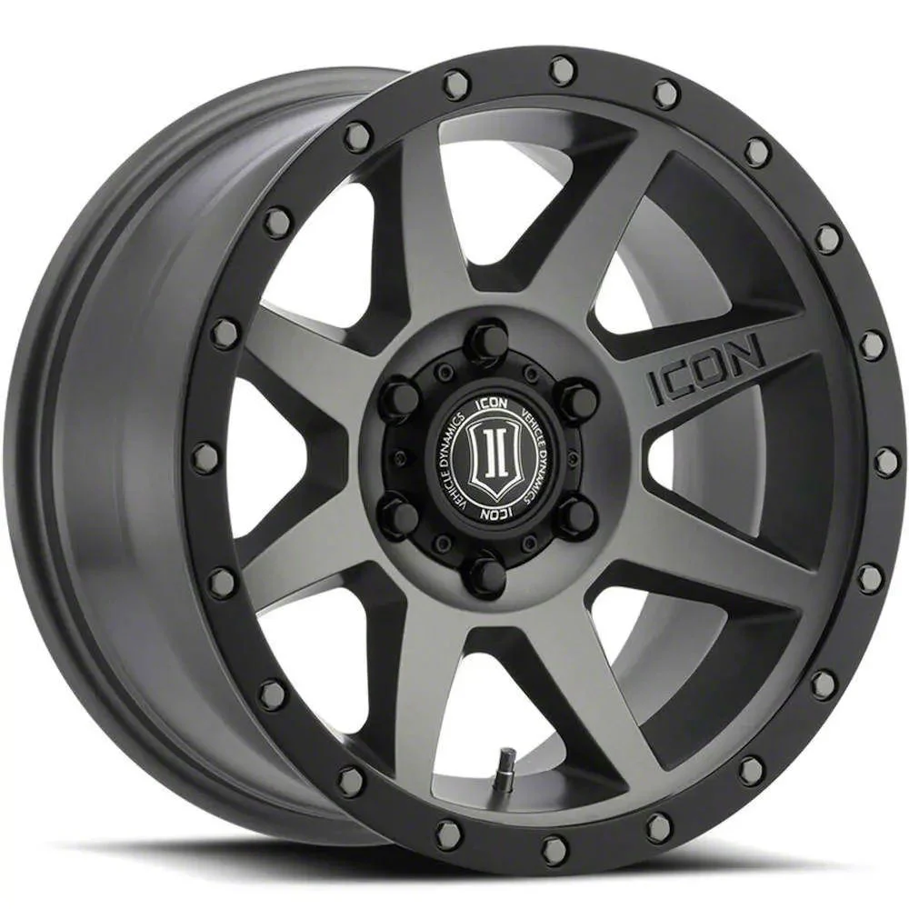 ICON Alloys Rebound Titanium 6-Lug Wheel; 18x9; 25mm Offset (07-14 Tahoe)