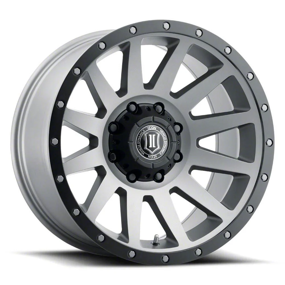 ICON Alloys Compression Titanium 8-Lug Wheel; 20x10; -19mm Offset (15-19 Sierra 2500 HD)