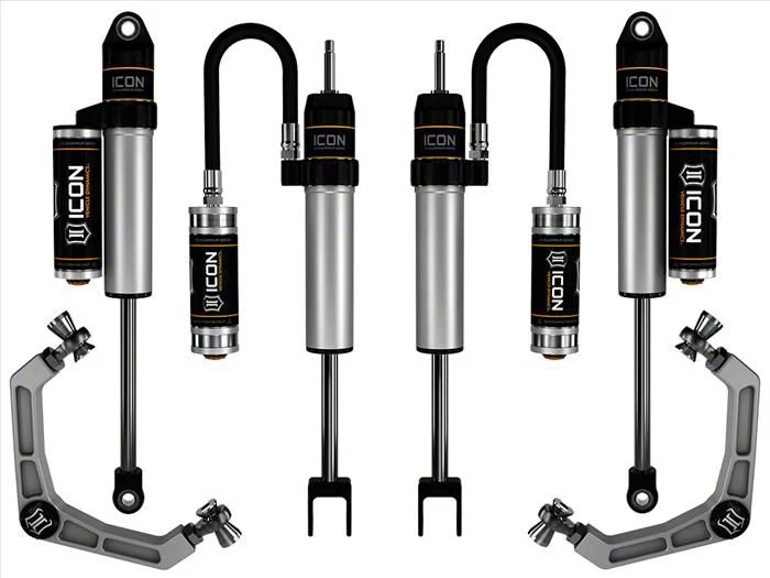 ICON Vehicle Dynamics 0 to 2-Inch Suspension Lift System with Billet Upper Control Arms; Stage 2 (20-26 Sierra 2500 HD)