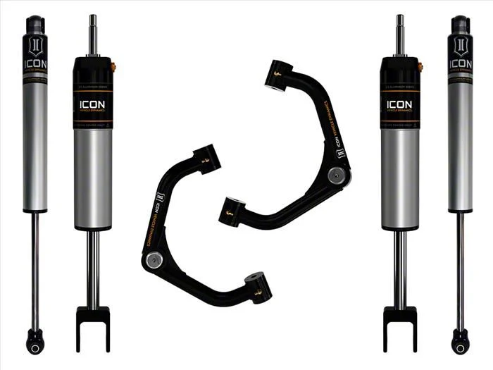 ICON Vehicle Dynamics 0 to 2-Inch Suspension Lift System with Tubular Upper Control Arms; Stage 1 (20-26 Sierra 2500 HD)