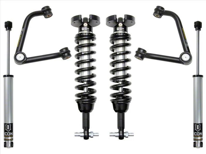 ICON Vehicle Dynamics 1.50 to 3.50-Inch Suspension Lift System with Tubular Upper Control Arms; Stage 2 (19-24 Silverado 1500 w/o Adaptive Ride Control, Excluding 2.7L & ZR2)