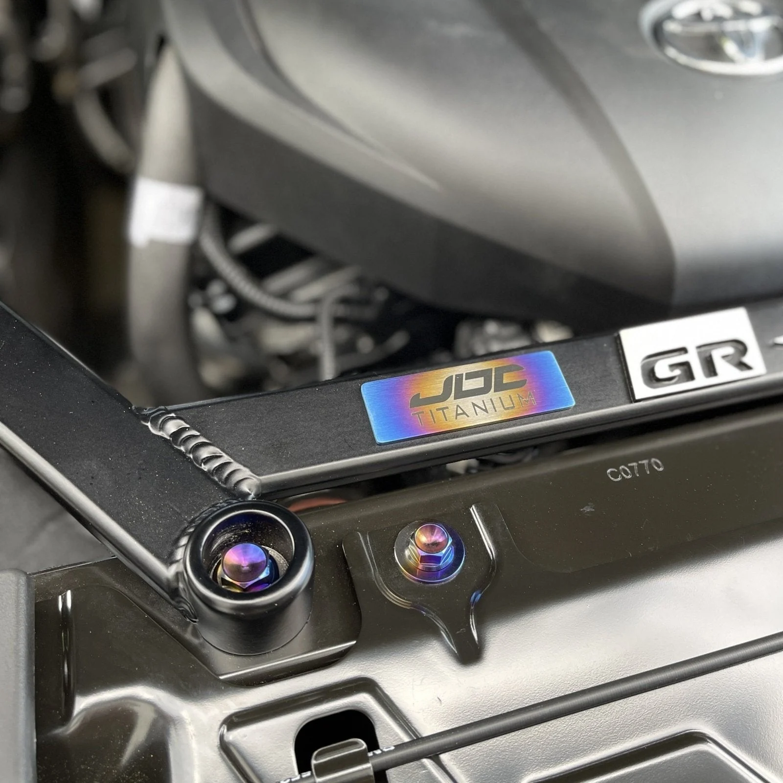 JDC Titanium Front Strut Brace Hardware Kit | A90 Toyota Supra