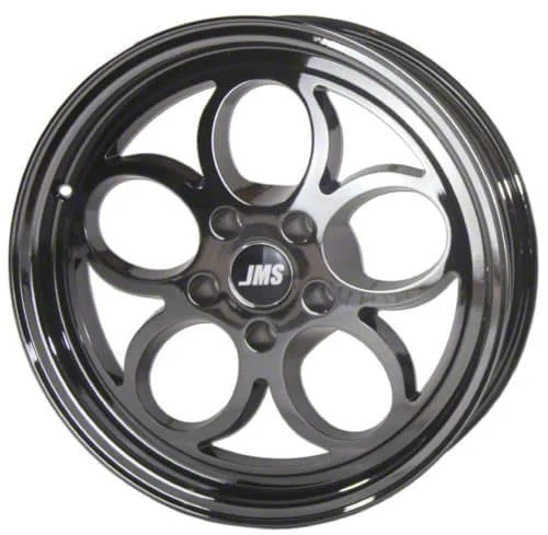 JMS Savage Series Black Chrome Wheel; Rear Only; 17x10; 20mm Offset (11-23 RWD Charger, Excluding Widebody)