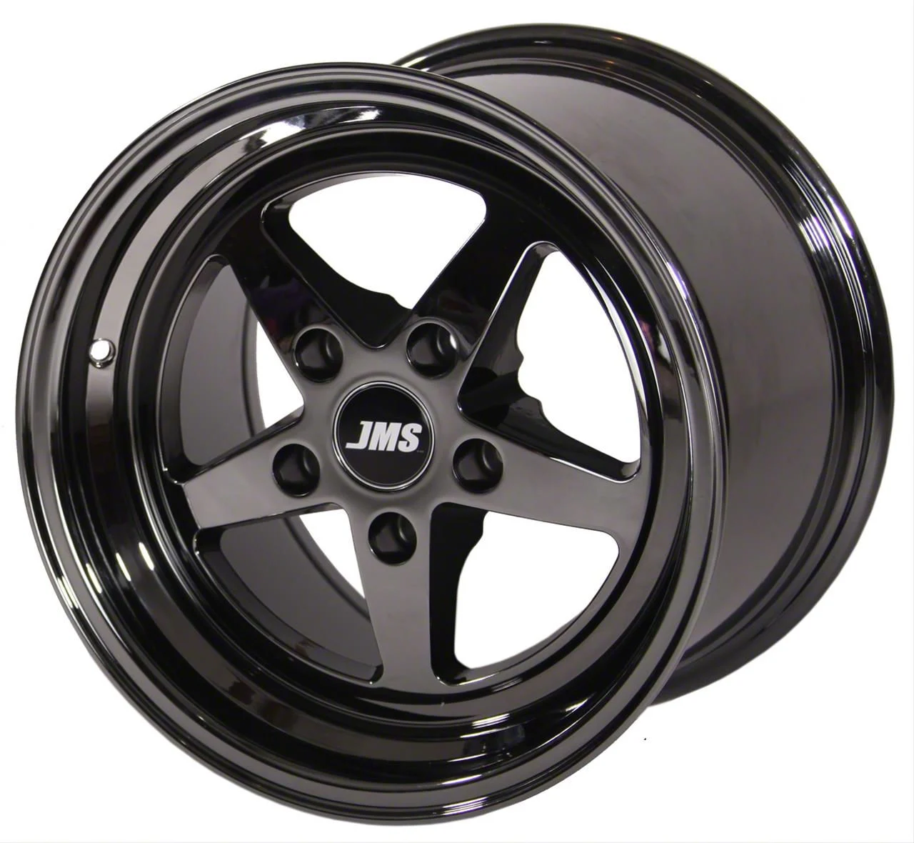 JMS Avenger Series Black Chrome Wheel; Rear Only; 17x10; 51.50mm Offset (05-13 Corvette C6)