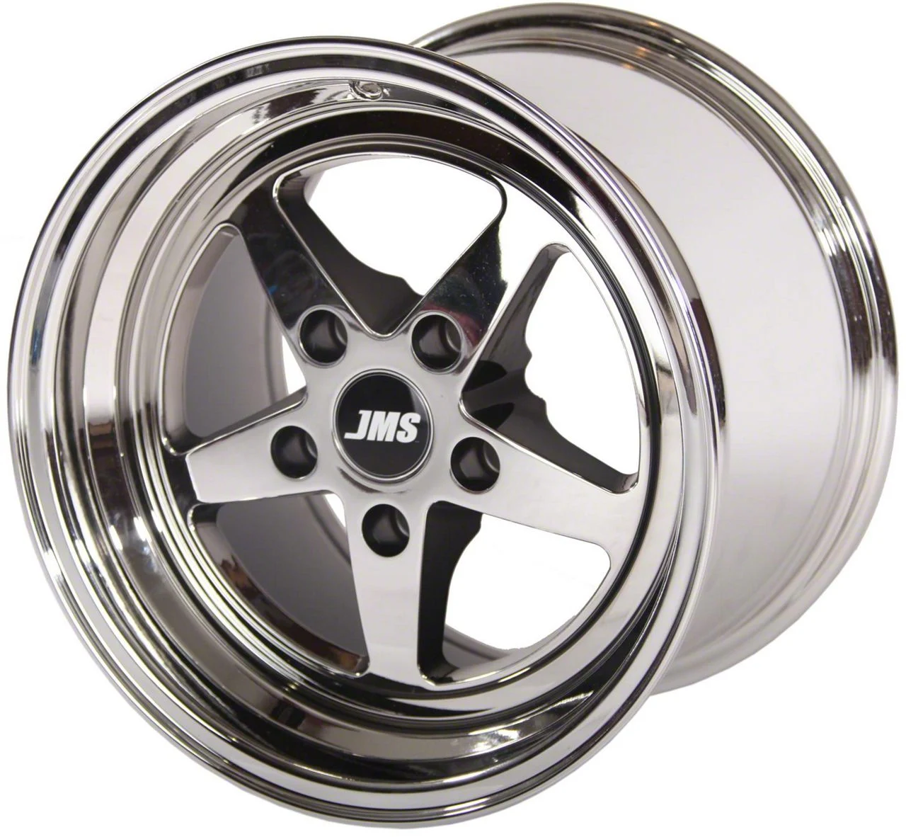 JMS Avenger Series Gloss Silver Wheel; Rear Only; 17x10; 51.50mm Offset (05-13 Corvette C6)
