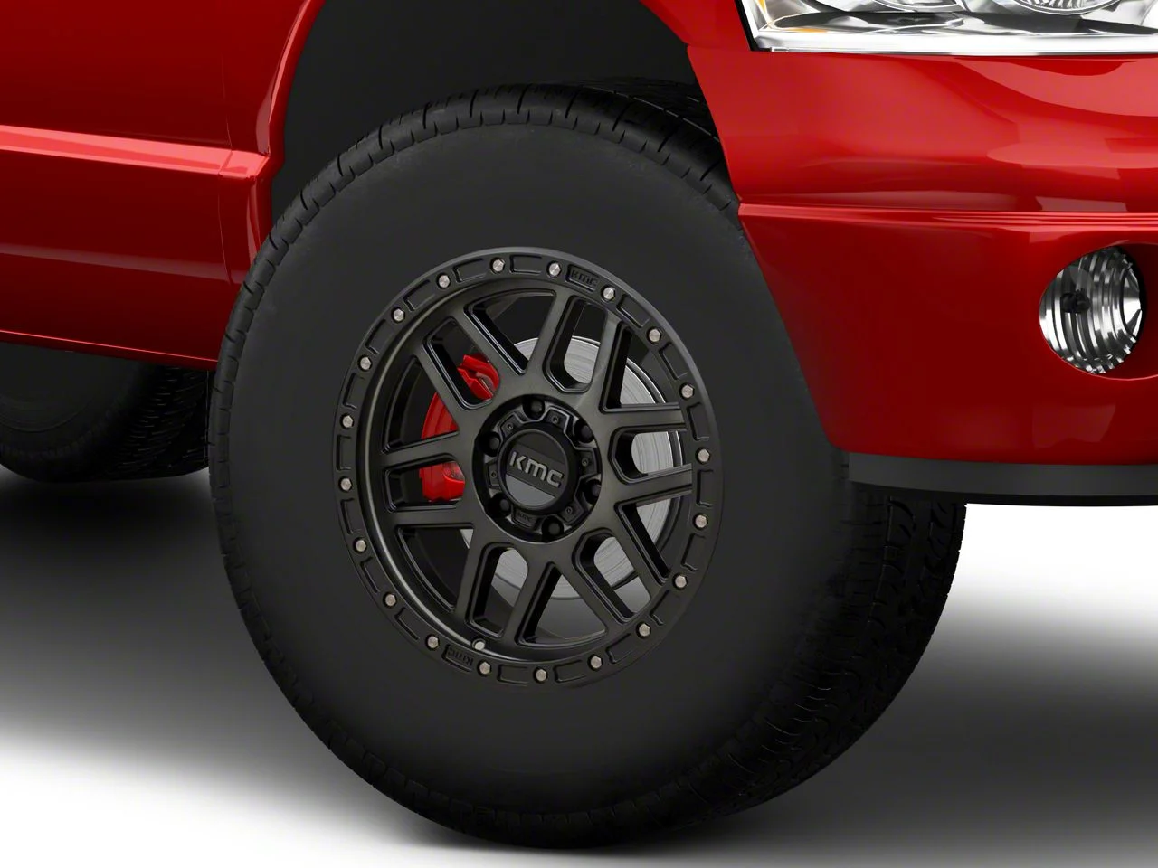 KMC Mesa Satin Black with Gray Tint 8-Lug Wheel; 17x9; -12mm Offset (03-09 RAM 2500)