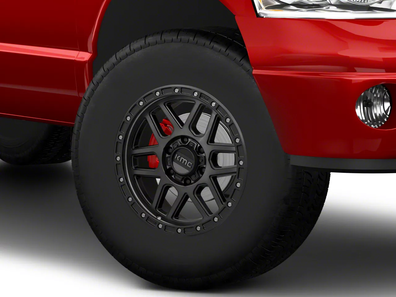 KMC Mesa Satin Black with Gray Tint 8-Lug Wheel; 17x9; 18mm Offset (03-09 RAM 3500 SRW)