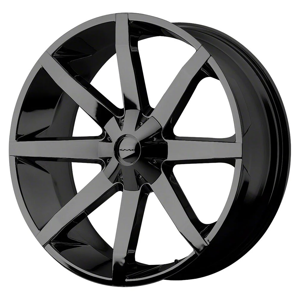 KMC Slide Gloss Black Wheel; 20x8.5; 10mm Offset (06-10 RWD Charger)