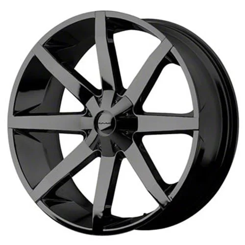 KMC Slide Gloss Black Wheel; 20x8.5; 38mm Offset (06-10 RWD Charger)