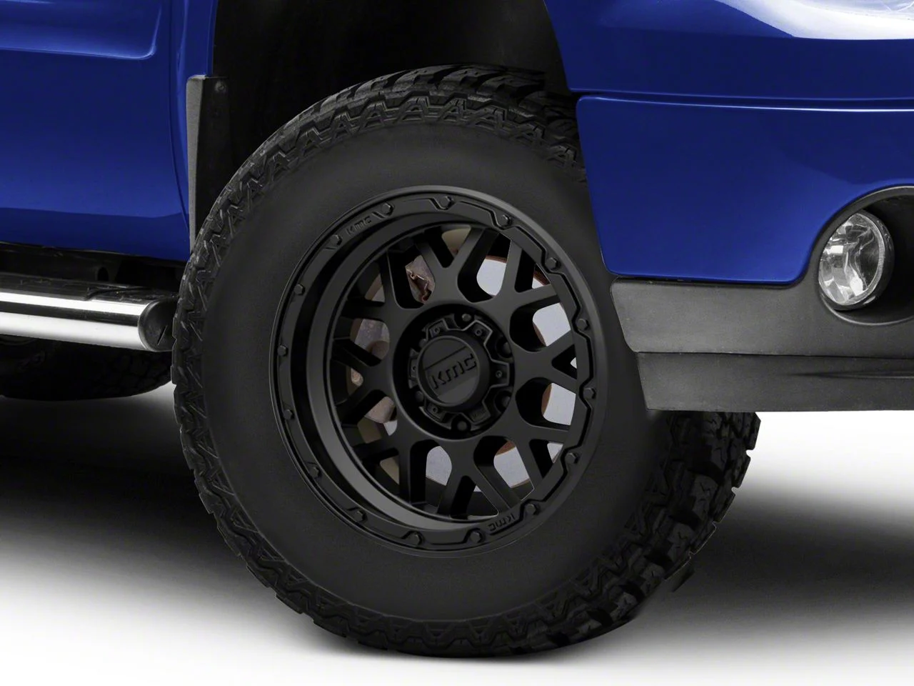 KMC Grenade Off-Road Matte Black 6-Lug Wheel; 17x9; -12mm Offset (07-13 Sierra 1500)