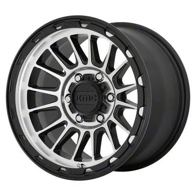 KMC Impact Satin Black Machined 8-Lug Wheel; 17x8.5; 0mm Offset (11-14 Sierra 2500 HD)