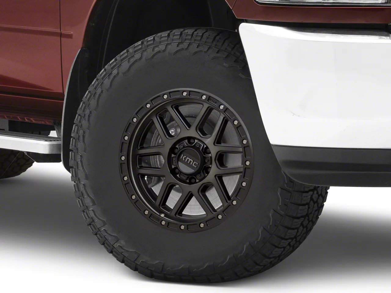 KMC Mesa Satin Black with Gray Tint 8-Lug Wheel; 17x9; 18mm Offset (10-18 RAM 2500)