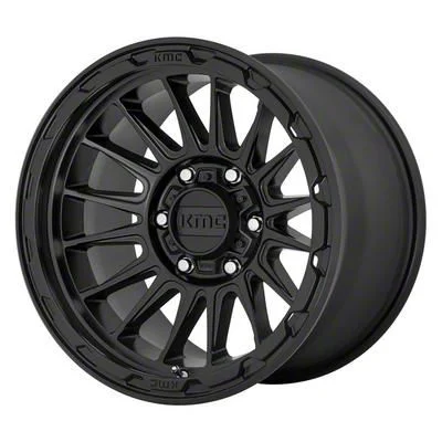 KMC Impact Satin Black 8-Lug Wheel; 17x8.5; 0mm Offset (15-19 Sierra 2500 HD)