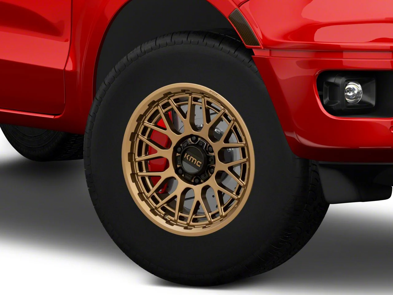 KMC Technic Matte Bronze 6-Lug Wheel; 17x8.5; 0mm Offset (19-23 Ranger)