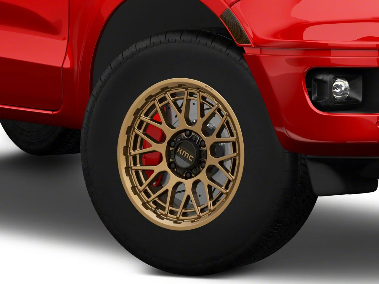 KMC Technic Matte Bronze 6-Lug Wheel; 17x8.5; 18mm Offset (19-23 Ranger)