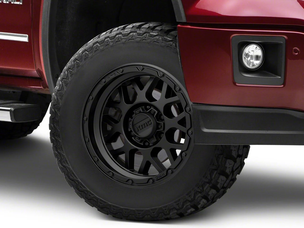 KMC Grenade Off-Road Matte Black 6-Lug Wheel; 17x9; -12mm Offset (14-18 Sierra 1500)