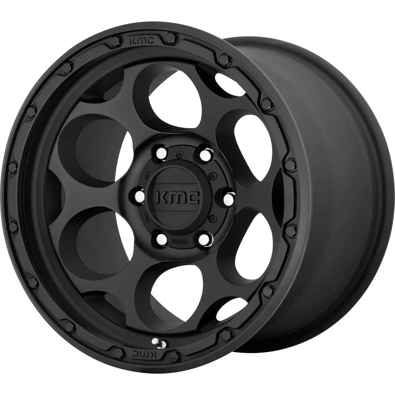 KMC Dirty Harry Textured Black 8-Lug Wheel; 17x8.5; 0mm Offset (07-10 Sierra 2500 HD)
