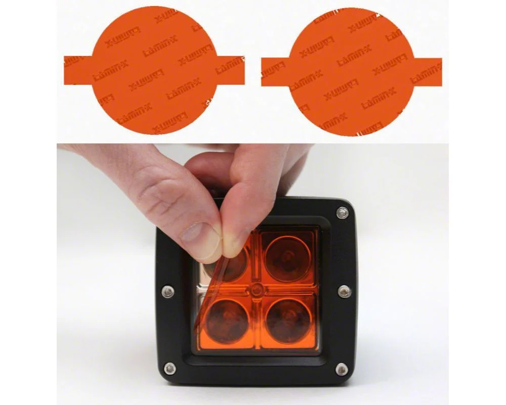 Lamin-X Fog Light Tint Covers; Amber (15-23 Charger Daytona, Scat Pack, SRT)
