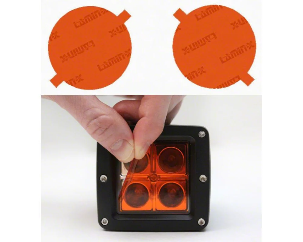 Lamin-X Fog Light Tint Covers; Amber (06-10 Charger SRT8)