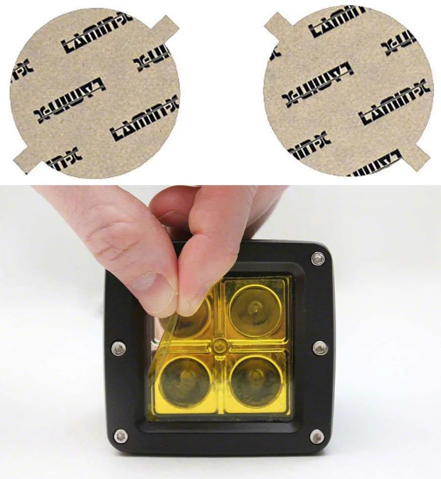 Lamin-X Fog Light Tint Covers; Yellow (06-10 Charger SRT8)