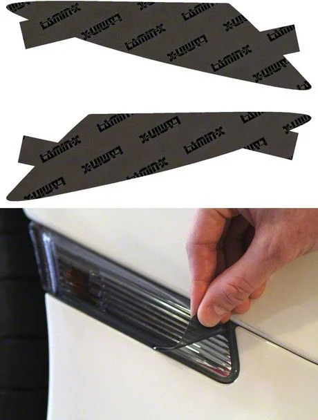 Lamin-X Rear Marker Light Tint Covers; Gunsmoke (20-26 Corvette C8 Stingray)